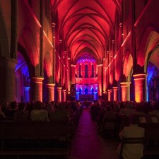 Orgelnacht mit Illuminationen / Foto: © VVG Abtei Marienstatt mbH Orgelnacht mit Illuminationen